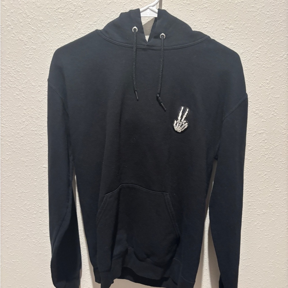Bowery Black Skeleton Hoodie